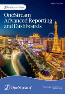 OneStream Advanced Reporting and Dashboards book cover